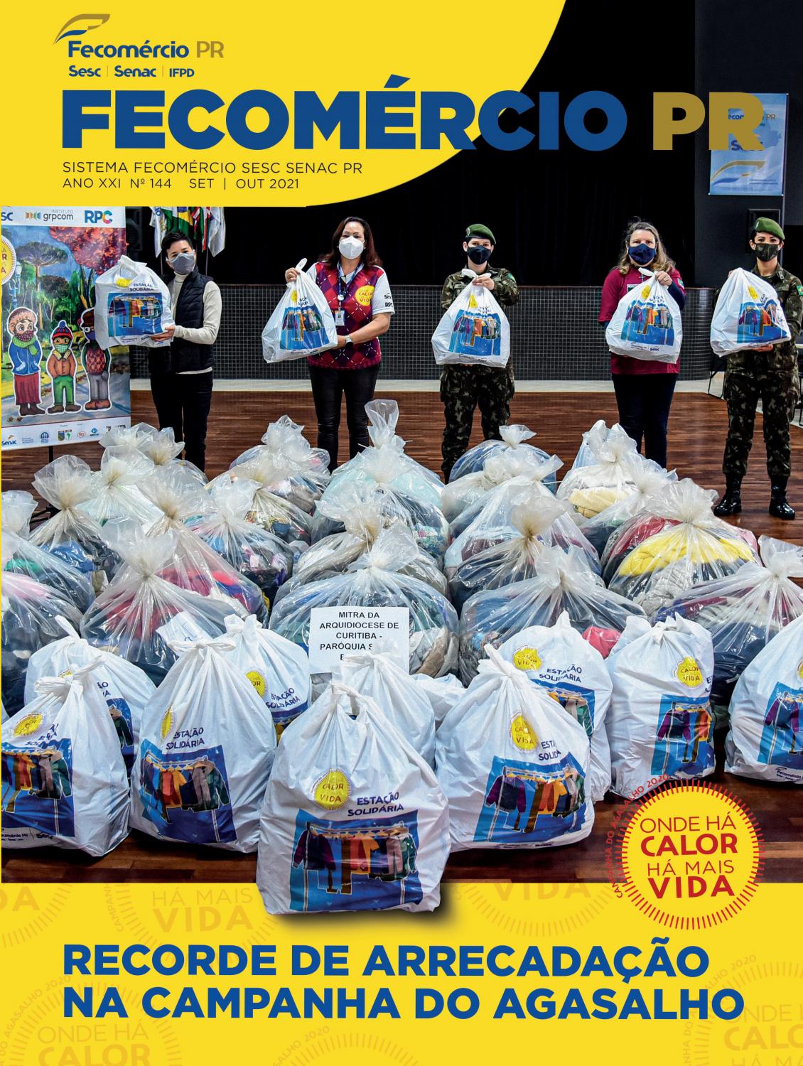 Capa do projeto Revista Fecomércio PR — Nº 144